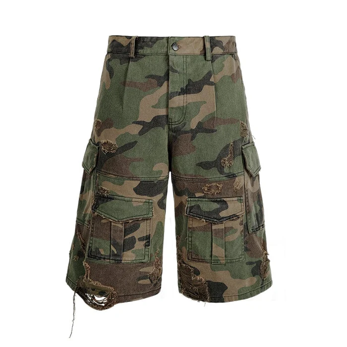 Cargo camo shorts